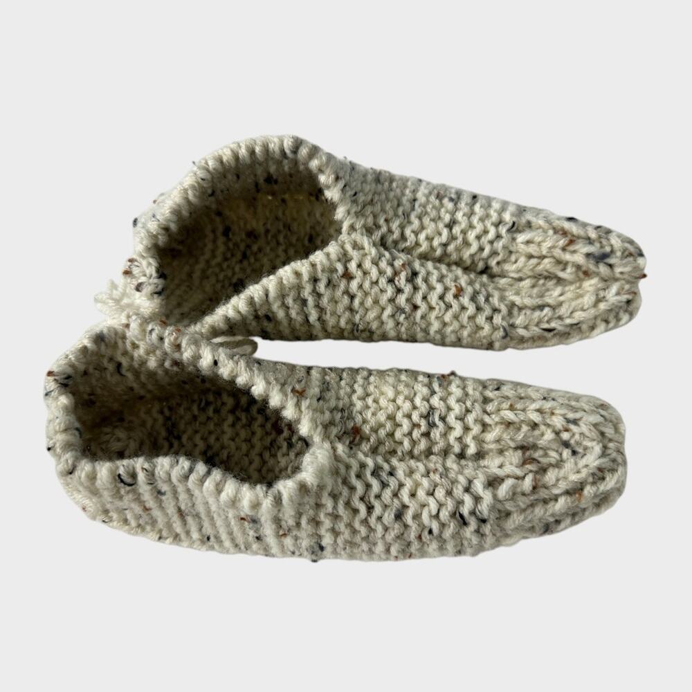 Handknit Slip On Slippers Booties